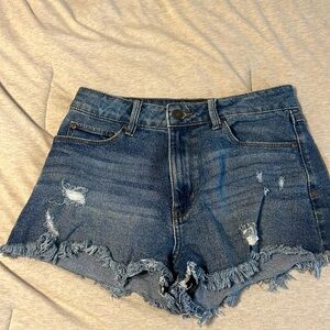 Cut off denim shorts